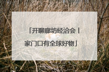 开聊廊坊经洽会丨家门口有全球好物