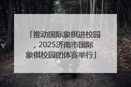推动国际象棋进校园，2025济南市国际象棋校园团体赛举行