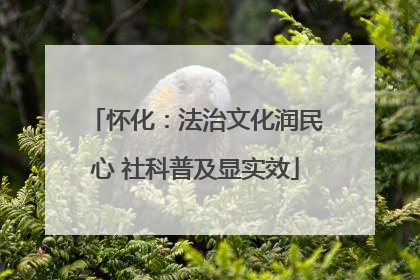 怀化：法治文化润民心 社科普及显实效
