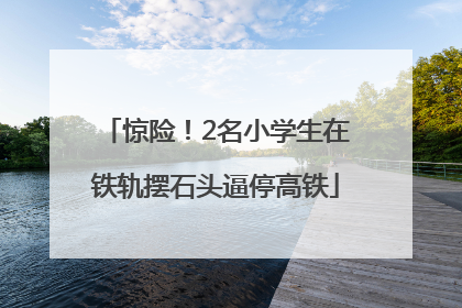 惊险！2名小学生在铁轨摆石头逼停高铁