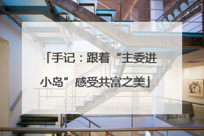 手记：跟着“主委进小岛”感受共富之美