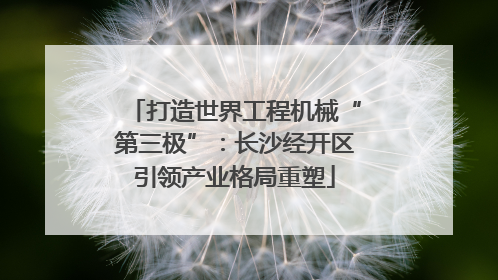 打造世界工程机械“第三极”：长沙经开区引领产业格局重塑