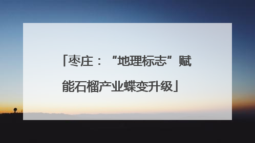 枣庄：“地理标志”赋能石榴产业蝶变升级