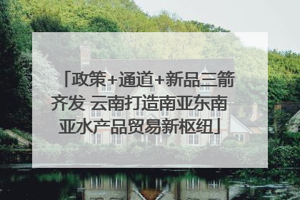 政策+通道+新品三箭齐发 云南打造南亚东南亚水产品贸易新枢纽