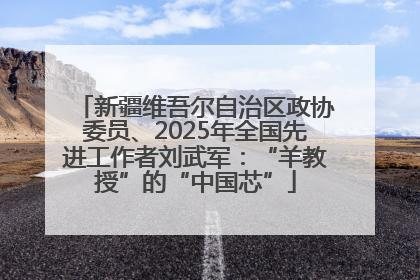 新疆维吾尔自治区政协委员、2025年全国先进工作者刘武军：“羊教授”的“中国芯”