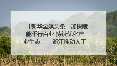 新华全媒头条｜加快赋能千行百业 持续优化产业生态——浙江推动人工智能健康有序发展观察