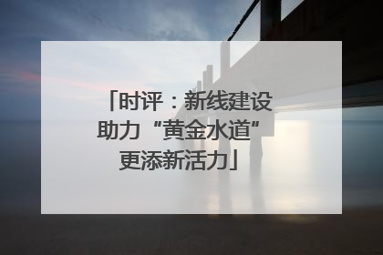 时评：新线建设助力“黄金水道”更添新活力