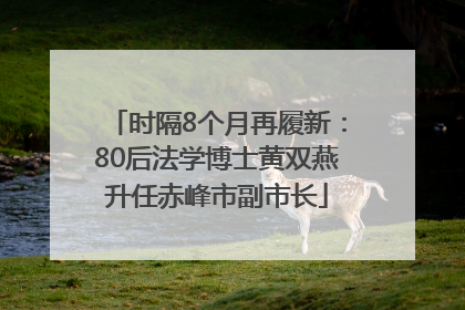 时隔8个月再履新：80后法学博士黄双燕升任赤峰市副市长