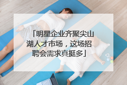 明星企业齐聚尖山湖人才市场，这场招聘会需求真挺多