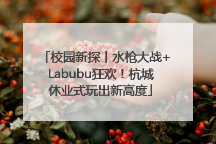 校园新探丨水枪大战+Labubu狂欢！杭城休业式玩出新高度