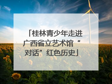 桂林青少年走进广西省立艺术馆“对话”红色历史