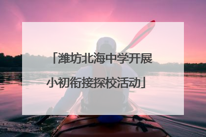 潍坊北海中学开展小初衔接探校活动