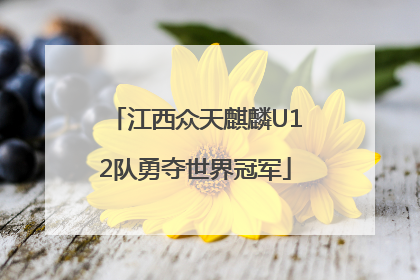 江西众天麒麟U12队勇夺世界冠军