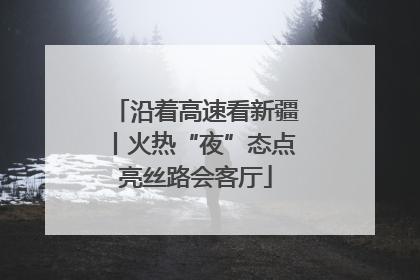 沿着高速看新疆丨火热“夜”态点亮丝路会客厅