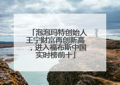 泡泡玛特创始人王宁财富再创新高，进入福布斯中国实时榜前十
