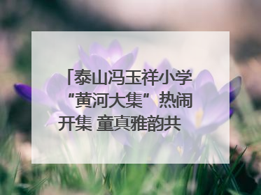 泰山冯玉祥小学“黄河大集”热闹开集 童真雅韵共谱文化华章