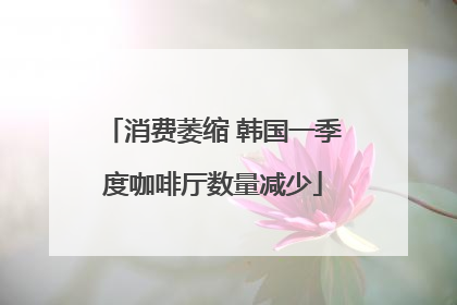 消费萎缩 韩国一季度咖啡厅数量减少