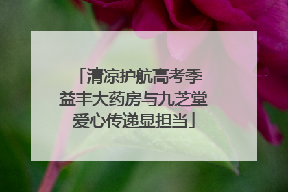 清凉护航高考季 益丰大药房与九芝堂爱心传递显担当