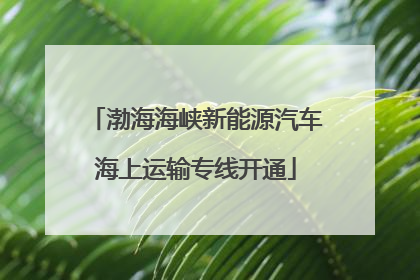 渤海海峡新能源汽车海上运输专线开通