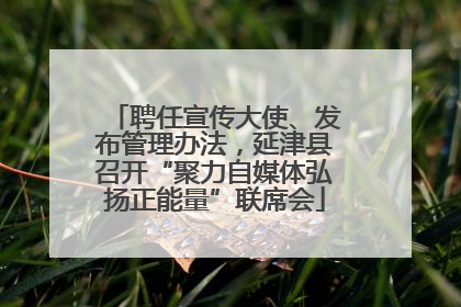 聘任宣传大使、发布管理办法，延津县召开“聚力自媒体弘扬正能量”联席会