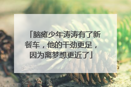 脑瘫少年涛涛有了新餐车，他的干劲更足，因为离梦想更近了
