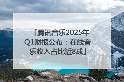 腾讯音乐2025年Q1财报公布：在线音乐收入占比近8成
