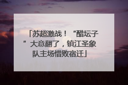 苏超激战！“醋坛子”大意翻了，镇江圣象队主场惜败宿迁