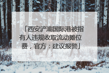 西安浐灞国际港被指有人违规收取流动摊位费，官方：建议报警