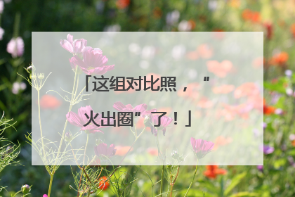 这组对比照，“火出圈”了！