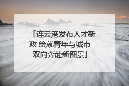 连云港发布人才新政 绘就青年与城市双向奔赴新图景