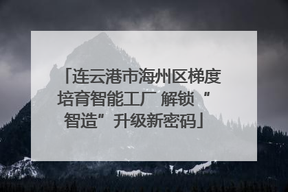 连云港市海州区梯度培育智能工厂 解锁“智造”升级新密码