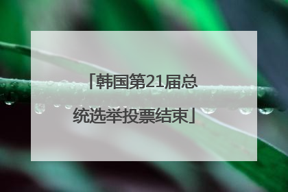 韩国第21届总统选举投票结束