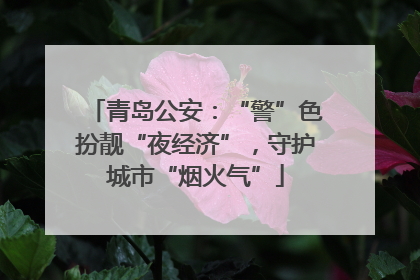 青岛公安：“警”色扮靓“夜经济”，守护城市“烟火气”