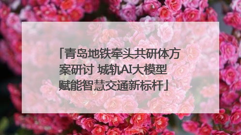 青岛地铁牵头共研体方案研讨 城轨AI大模型赋能智慧交通新标杆