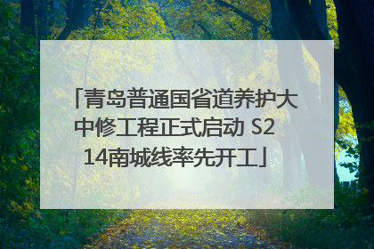 青岛普通国省道养护大中修工程正式启动 S214南城线率先开工