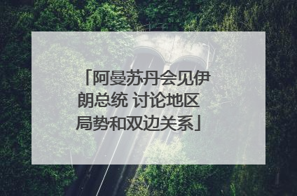 阿曼苏丹会见伊朗总统 讨论地区局势和双边关系