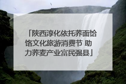 陕西淳化依托荞面饸饹文化旅游消费节 助力荞麦产业富民强县