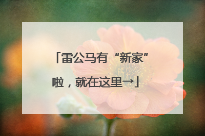雷公马有“新家”啦，就在这里→
