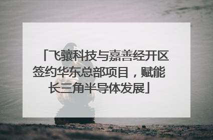 飞骧科技与嘉善经开区签约华东总部项目，赋能长三角半导体发展