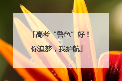高考“警色”好！你追梦，我护航