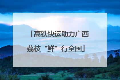 高铁快运助力广西荔枝“鲜”行全国