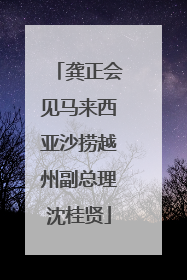 龚正会见马来西亚沙捞越州副总理沈桂贤
