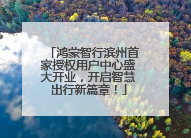 鸿蒙智行滨州首家授权用户中心盛大开业，开启智慧出行新篇章！