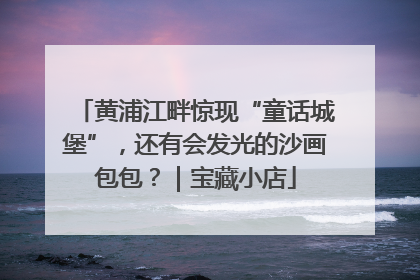 黄浦江畔惊现“童话城堡”，还有会发光的沙画包包？｜宝藏小店