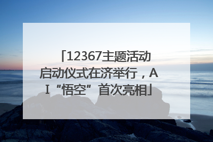 12367主题活动启动仪式在济举行，AI“悟空”首次亮相