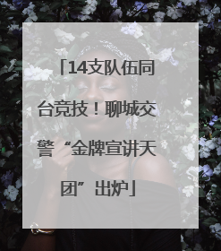 14支队伍同台竞技！聊城交警“金牌宣讲天团”出炉