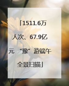 1511.6万人次、67.9亿元 “豫”游端午全景扫描