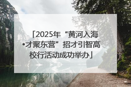 2025年“黄河入海•才聚东营”招才引智高校行活动成功举办