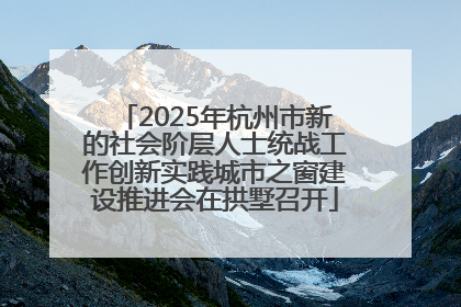 2025年杭州市新的社会阶层人士统战工作创新实践城市之窗建设推进会在拱墅召开