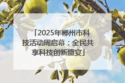 2025年郴州市科技活动周启幕：全民共享科技创新盛宴